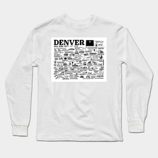 Denver Map Long Sleeve T-Shirt